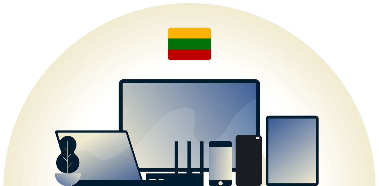 Litauen-VPN sch&uuml;tzt eine Vielzahl von Ger&auml;ten.